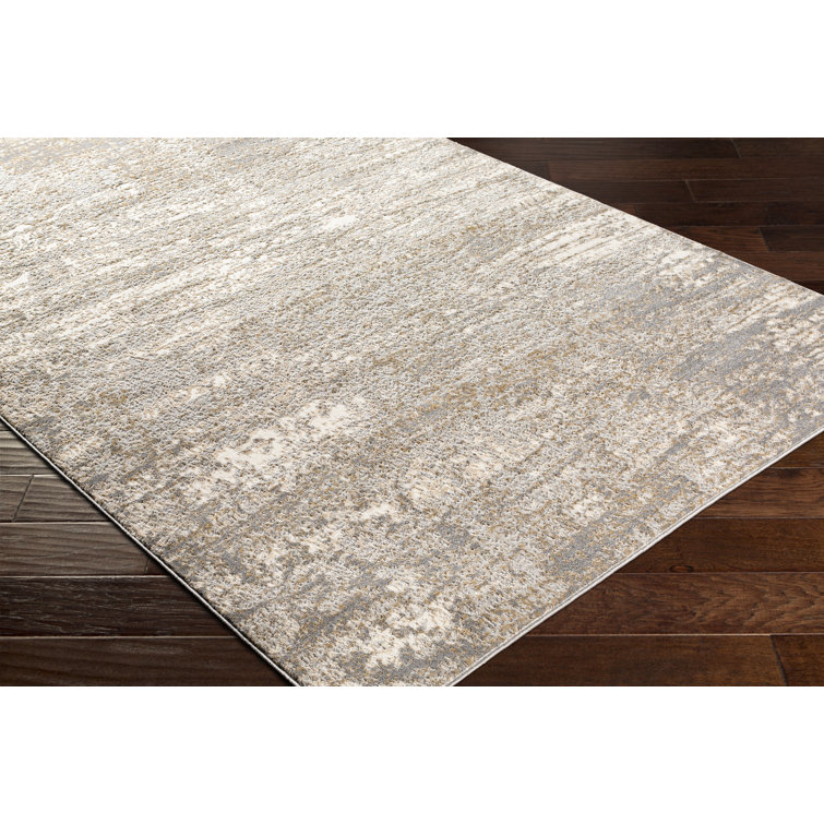 Industrial Lodge Home Rosie Abstract Gray/Taupe Area Rug & Reviews